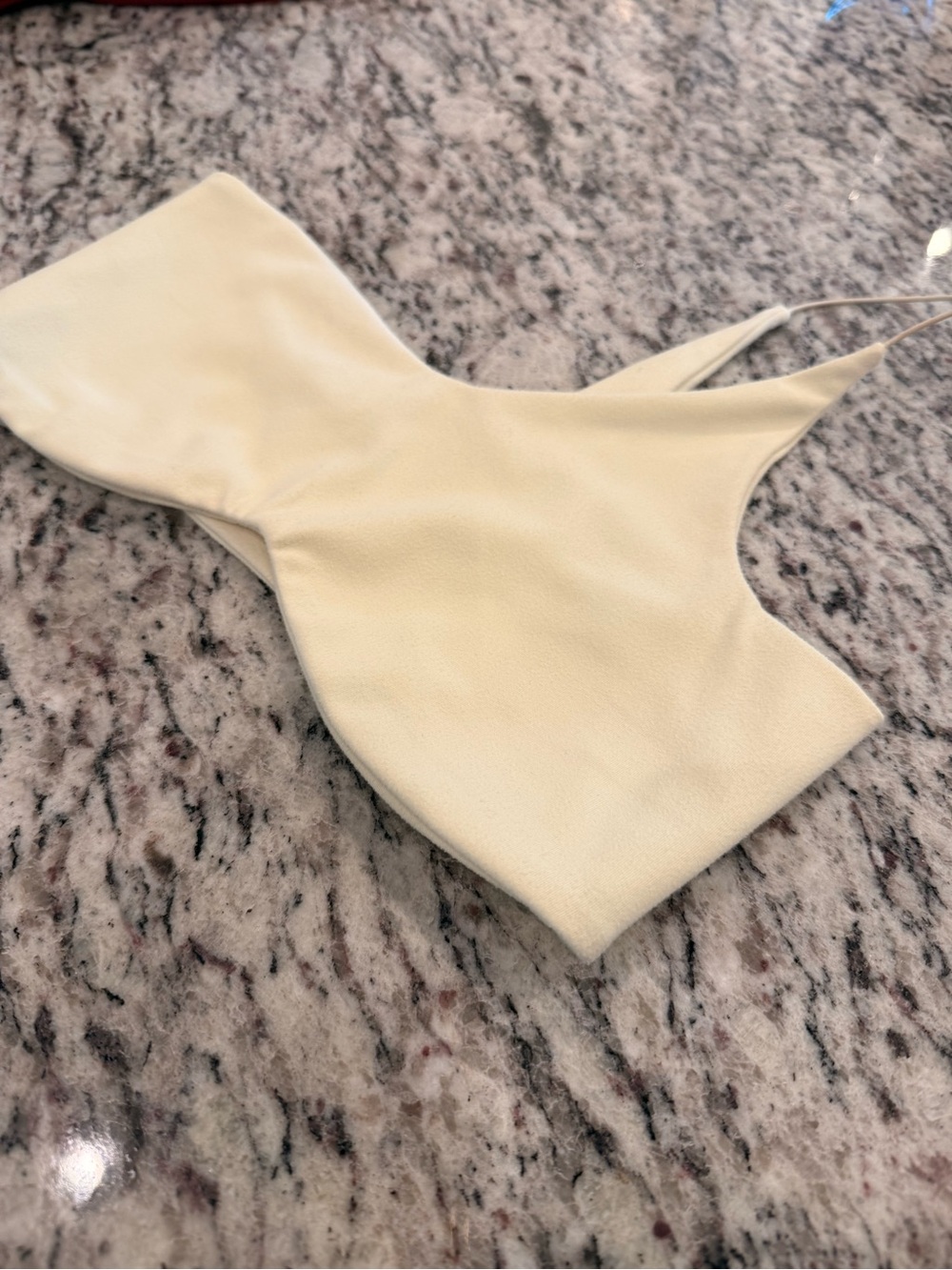 Joah Brown EUC Corded Single Strap Bra – Second Skin Sueded Lemon - Picture 5 of 8